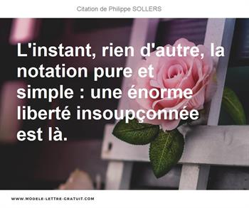 Citations Philippe SOLLERS