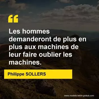 Citation Philippe SOLLERS