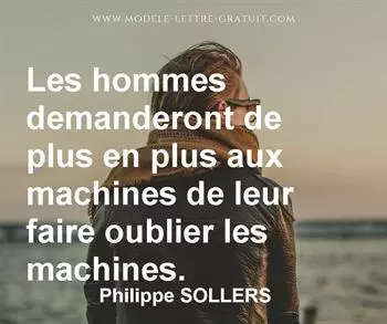 Citation de Philippe SOLLERS