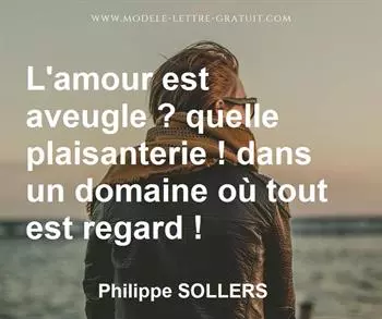 Citation de Philippe SOLLERS