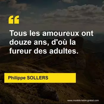 Citation Philippe SOLLERS
