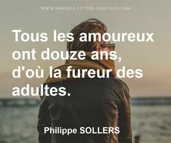 Citation de Philippe SOLLERS