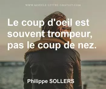 Citation de Philippe SOLLERS