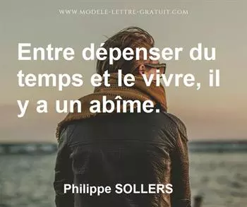 Citation de Philippe SOLLERS