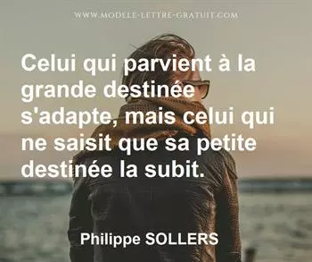 Citation de Philippe SOLLERS