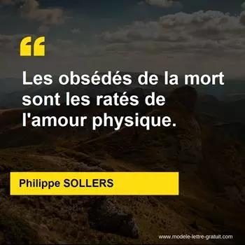 Citation Philippe SOLLERS