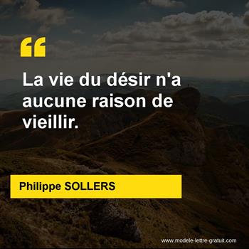 Citation de Philippe SOLLERS