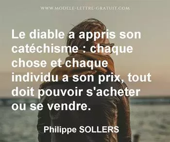 Citation de Philippe SOLLERS