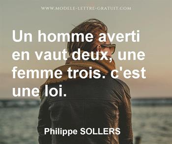 Citation de Philippe SOLLERS