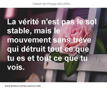 Citations Philippe SOLLERS