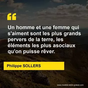 Citation Philippe SOLLERS