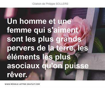 Citations Philippe SOLLERS