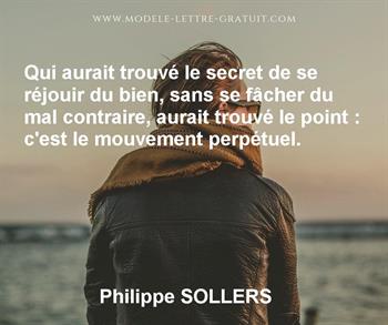 Citation de Philippe SOLLERS