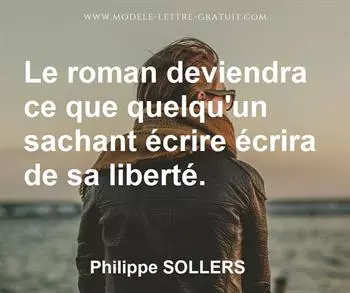 Citation de Philippe SOLLERS