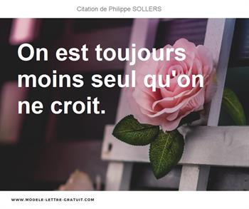 Citations Philippe SOLLERS