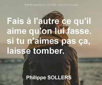 Citation de Philippe SOLLERS