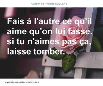 Citations Philippe SOLLERS