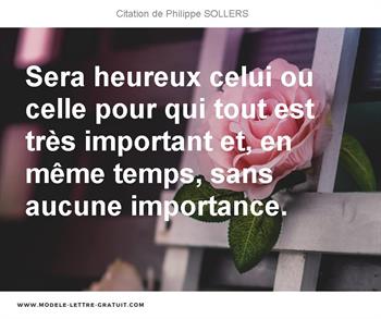 Citations Philippe SOLLERS