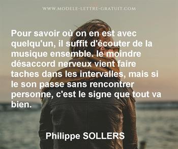 Citation de Philippe SOLLERS