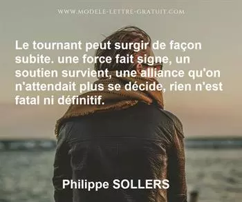 Citation de Philippe SOLLERS