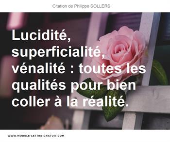 Citations Philippe SOLLERS