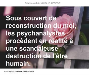 Citations Michel HOUELLEBECQ