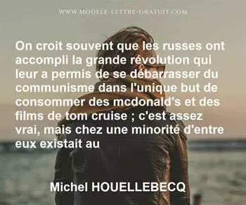 Citation de Michel HOUELLEBECQ