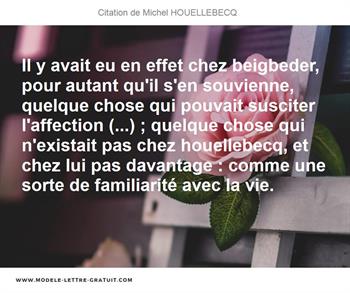 Citations Michel HOUELLEBECQ