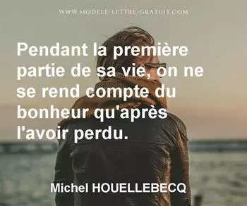 Citation de Michel HOUELLEBECQ