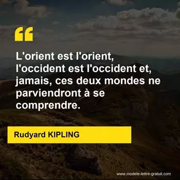 Citation Rudyard KIPLING
