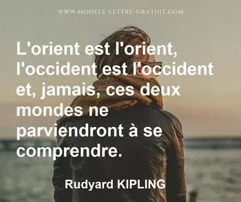 Citation de Rudyard KIPLING