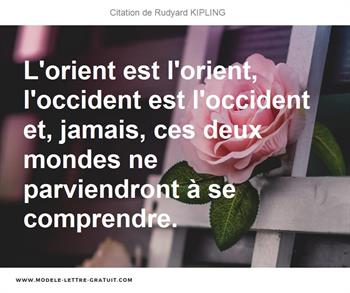 Citations Rudyard KIPLING