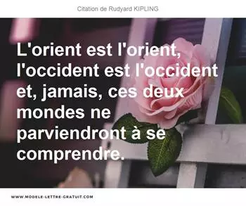 Citations Rudyard KIPLING