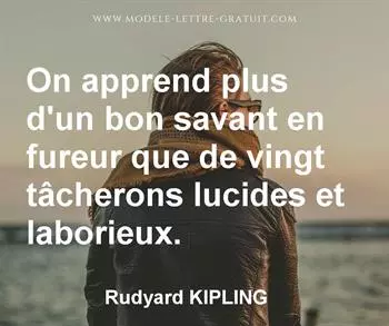 Citation de Rudyard KIPLING