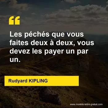 Citation Rudyard KIPLING