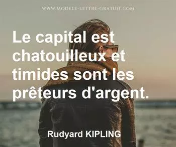 Citation de Rudyard KIPLING