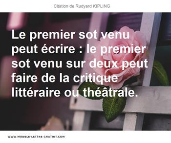 Citations Rudyard KIPLING