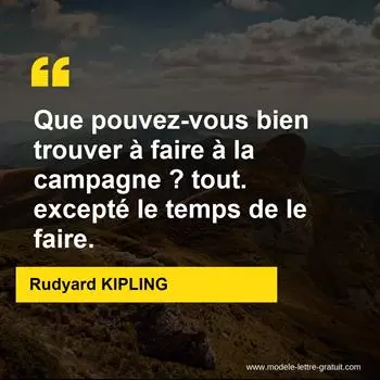 Citation Rudyard KIPLING