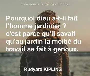 Citation de Rudyard KIPLING