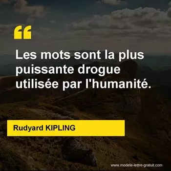 Citation Rudyard KIPLING