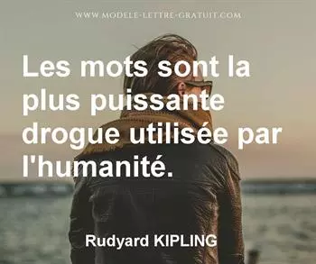 Citation de Rudyard KIPLING