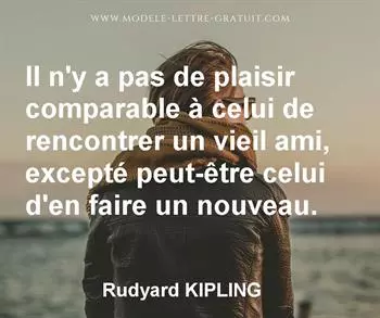 Citation de Rudyard KIPLING