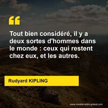 Citation Rudyard KIPLING