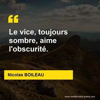 Citation Nicolas BOILEAU