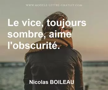 Citation de Nicolas BOILEAU