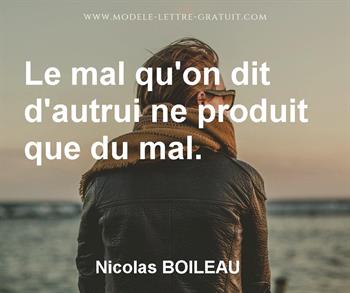 Citation de Nicolas BOILEAU