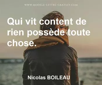Citation de Nicolas BOILEAU