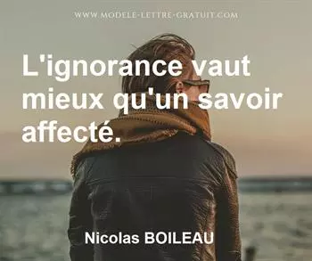 Citation de Nicolas BOILEAU