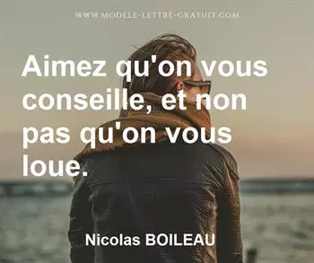 Citation de Nicolas BOILEAU