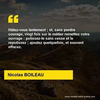 Citation Nicolas BOILEAU
